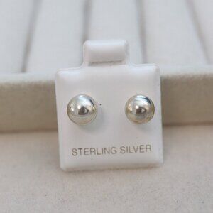 S925 7mm Ball Stud Earrings Sterling Silver